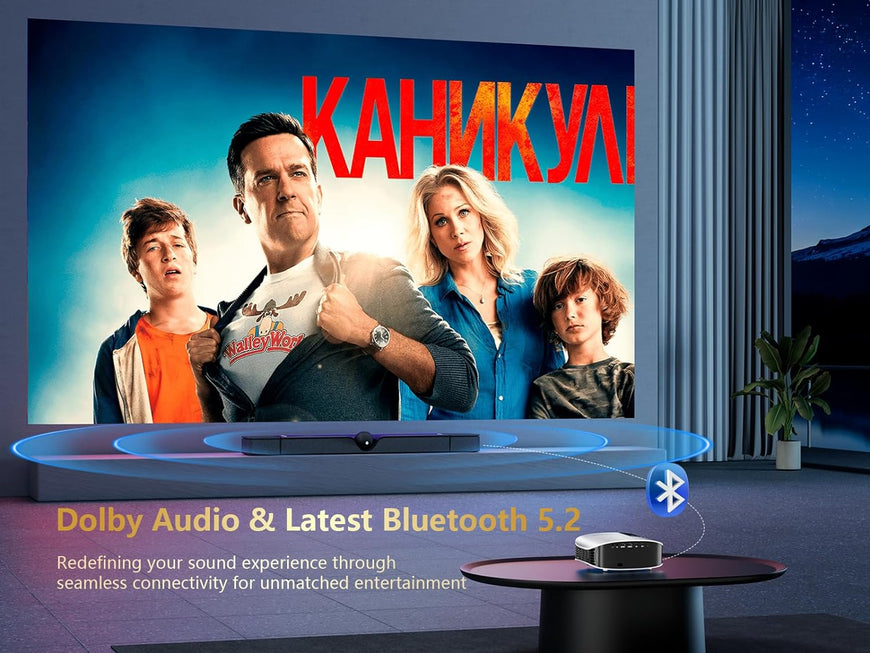 GooDee Smart Projector with 5G WIFI and Bluetooth Projecto