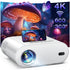 4K Projector, GooDee Projector with WiFi and Bluetooth, Mini Projector with Auto Keystone and Remote Focus, Native 1080P Home Theater Movie Projector Compatible with Phone/Laptop/TV Stick/Game/PPT(GD500)